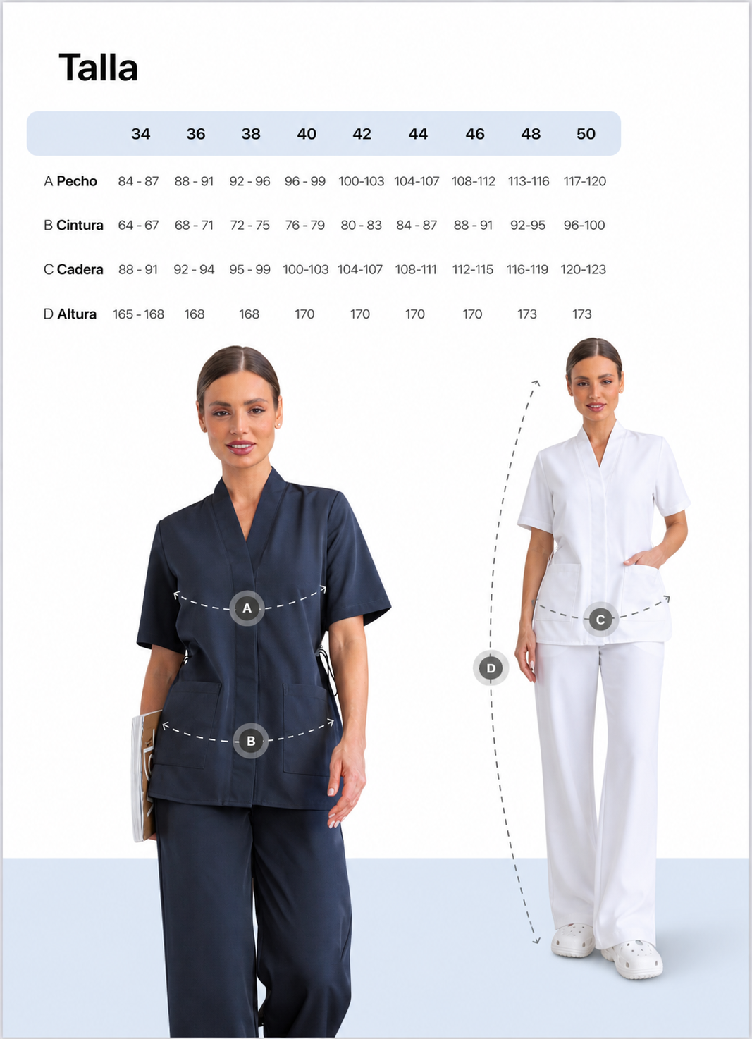 Ropa médica profesional diseñada para clínicas estéticas