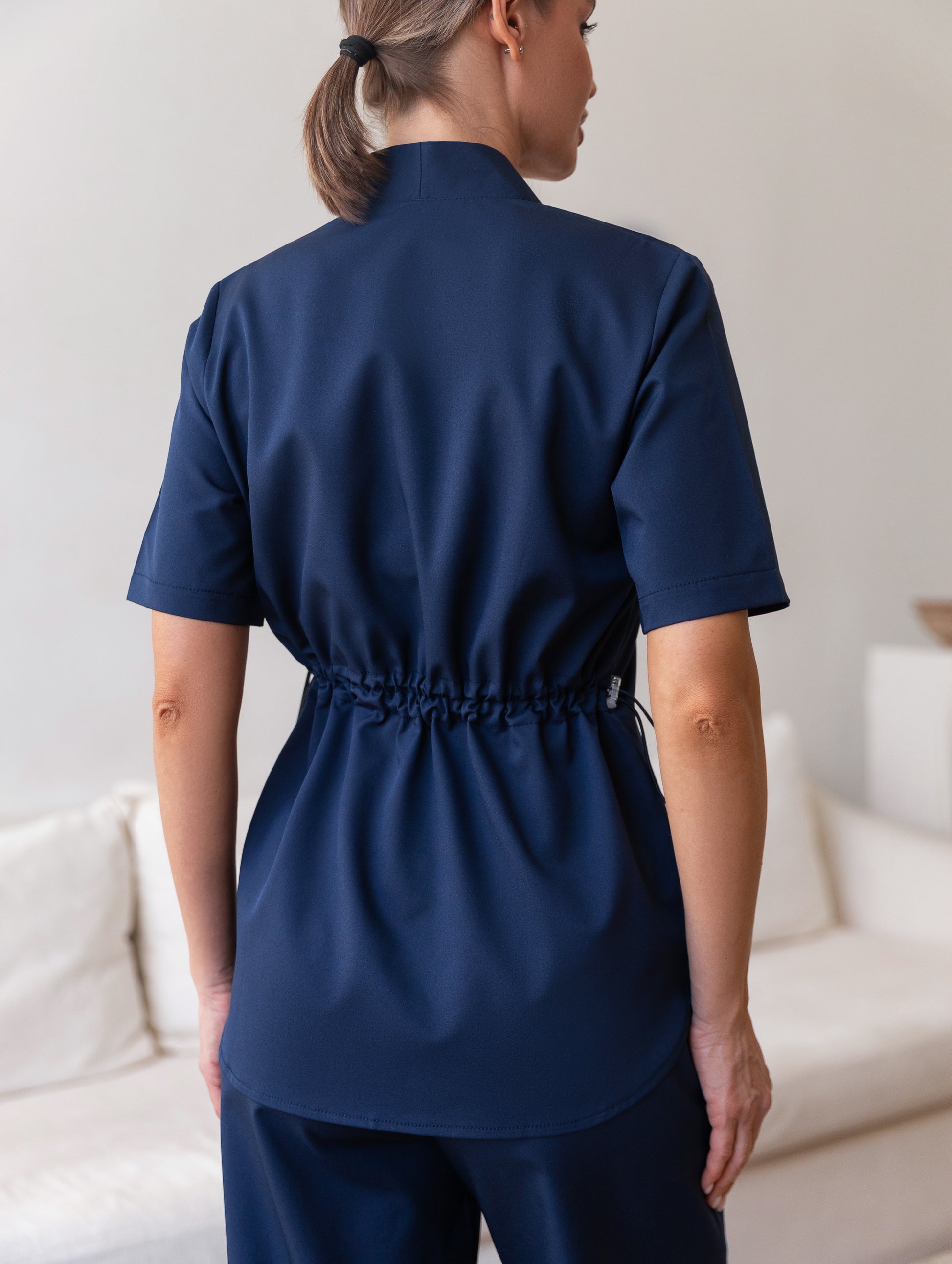 Conjunto médico azul para enfermeras y personal sanitario 