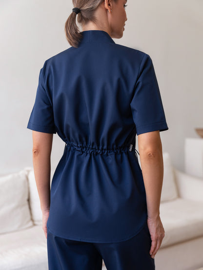 Conjunto médico azul para enfermeras y personal sanitario 